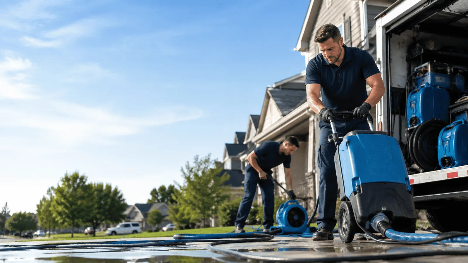 Dehumidification being performed in Glen Saint Mary, FL